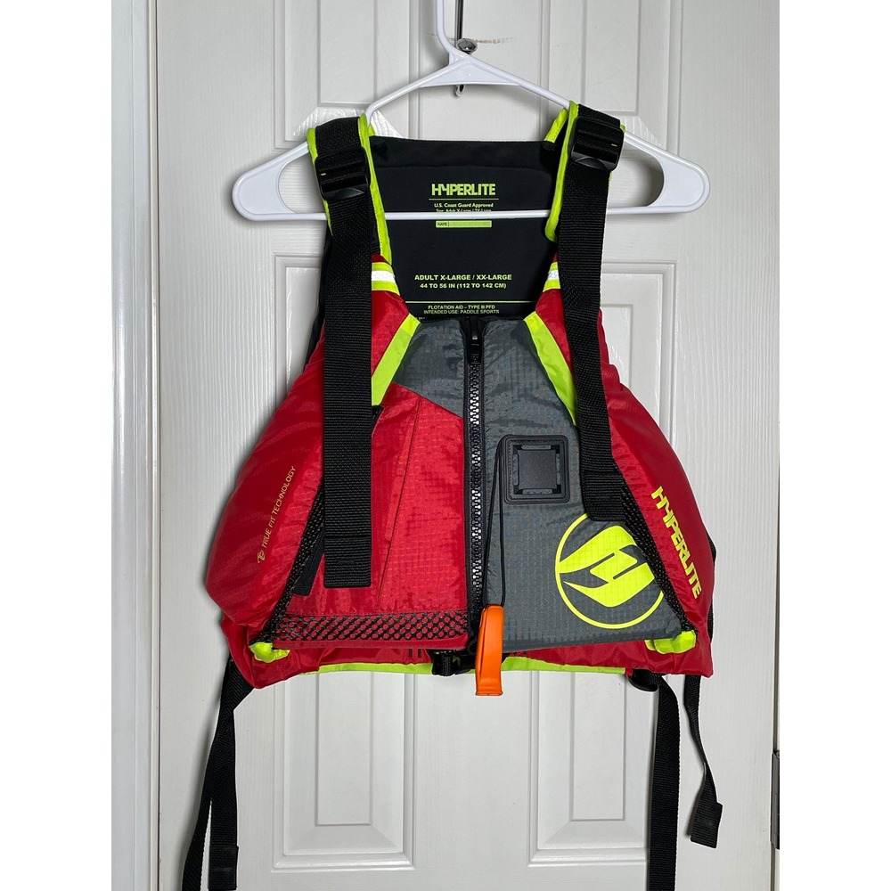 Hyperlite Life Vest Adult XL/XXL Red Grey PFD Type III USCG Approved 3046